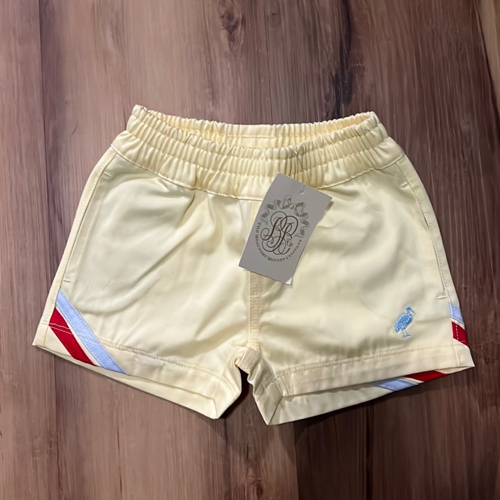 TBBC Sheffield Shorts bellport butter yellow/buck head blue 12-18 months